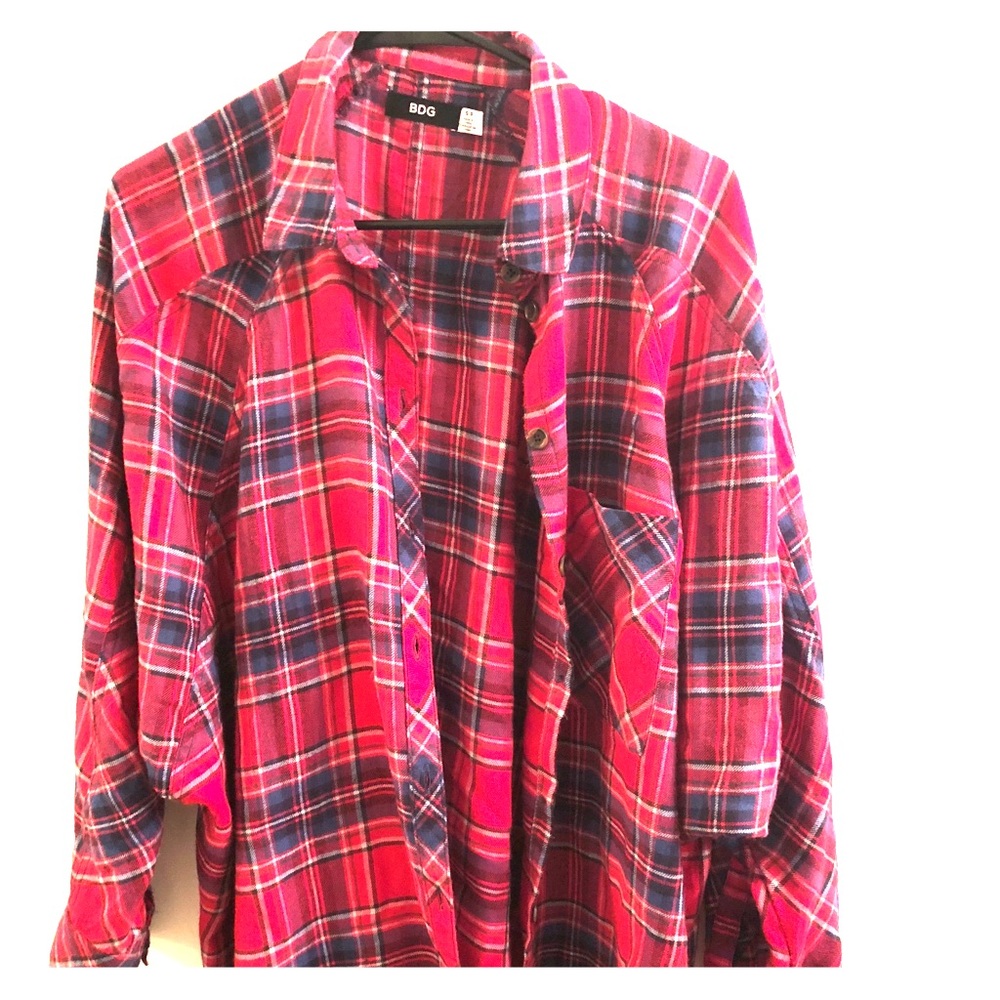 Oversized cozy flannel
